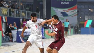 إيران تفوز بالميدالية البرونزية في كأس كرة القدم الشاطئية