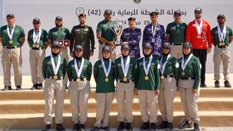 تكريم ابطال الشرطة في الرماية