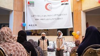 دعم عالمي للمساعدات الشتوية من الهلال الأحمر الإماراتي