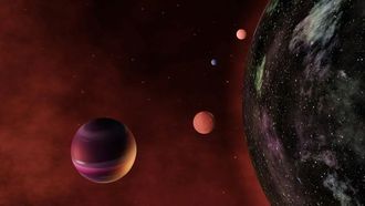 مشهد نيزك القيثارات لشهر أبريل