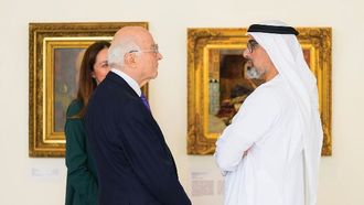 Crown Prince Tours New Art Foundation