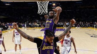 Russell Sets Lakers' 3-Point Record