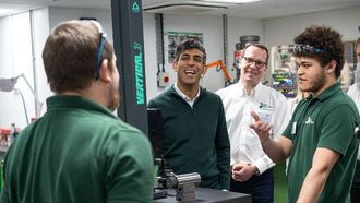 Sunak Tours Xtrac, Emphasizes Innovation