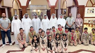 القاسمي يلتقي كشافة رأس الخيمة