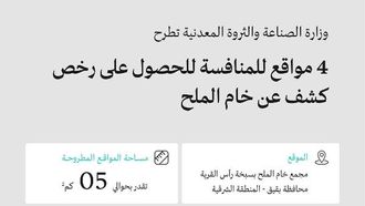 السعودية تمنح تراخيص خام الملح