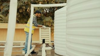 فحوصات سلامة خزانات المياه الرئيسية في الشارقة