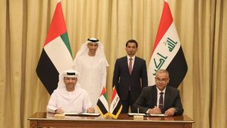 موانئ أبوظبي وموانئ العراق توقعان اتفاقية مبدئية