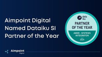 Aimpoint Wins Dataiku Partner Award Again