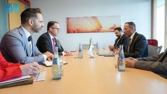 اللقاء العالمي للوزير السعودي في هانوفر