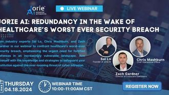 Jorie AI's Healthcare Security Webinar