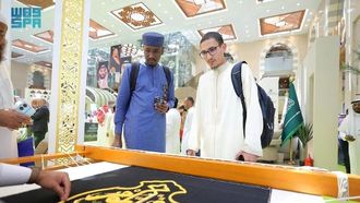 صناعة كسوة الكعبة المشرفة بالمدينة المنورة