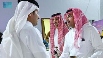 فرحة العيد مع الجنبية في خميس مشيط