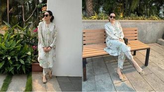 Karisma's Chic Summer Silk Kurta