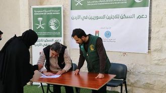 المساعدات السكنية للاجئين السوريين في الأردن