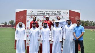 الفائزون في الدوري الإماراتي للرماية