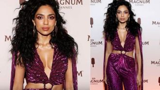 Sobhita Dhulipala Stuns In Purple Jumpsuit At Cannes 2024