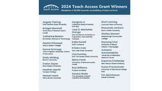 Teach Access Grant Winners Announced