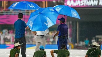 Rain Affects RR-KKR IPL Match