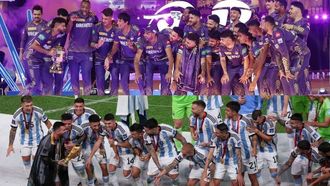 Iyer Mimics Messi In IPL Win