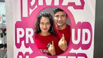 Payal Rohtagi & Sangram Singh Cast Vote & Urge Fans To Vote