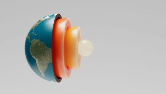 وجود جسمين دخيلين عملاقين في نواة الأرض