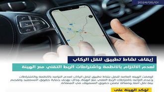 تعليق التطبيق لعدم الامتثال