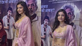 Ankita In Pink Lehenga At Premiere