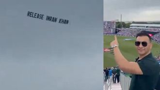 'Release Imran Khan' Banner At T20 Match