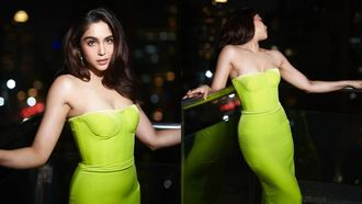 Sharvari's Lime Green Party Dress