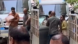 Varun Dhawan & Natasha Dalal Make First Appearance With Newborn Daughter