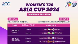 T20 Asia Cup 2024: Schedule Revealed