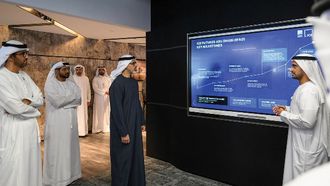 Sheikh Khaled Visits ADNOC Office