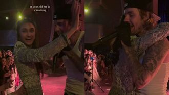 Alaviaa Clarifies Hug With Bieber