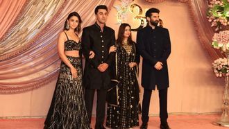 Alia & Ranbir Stun In Black At Sangeet