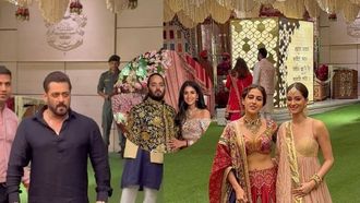 Stars At Ambani-Merchant Haldi