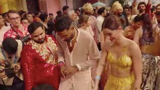 Pandya Enjoys Ambani Wedding