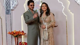 SRK Dazzles At Ambani Wedding