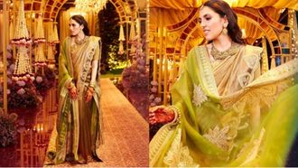Shloka Ambani's Regal Look In Masaba Saree