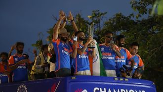 T20 Victory Parade At Marine Drive