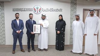 زراعة الشارقة تحصل على شهادة الأيزو 37000