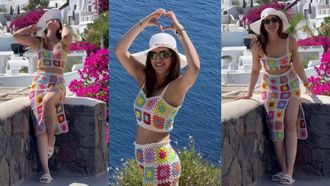 Kriti's Crochet Trend In Santorini