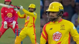 Rashid's Dhoni-Esque Helicopter Shot