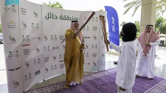 Saudi Games 2024 Torch In Hail
