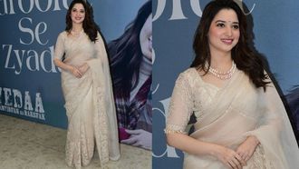 Tamannaah's Elegant Vedaa Launch Look
