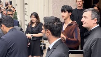 BTS Jin Debuts At Milan Fashion Week