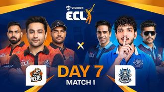 ECL 2024: Mumbai Disruptors Vs Punjab Veers Live