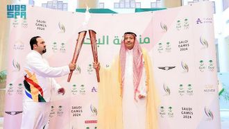 شعلة الألعاب السعودية تصل الباحة