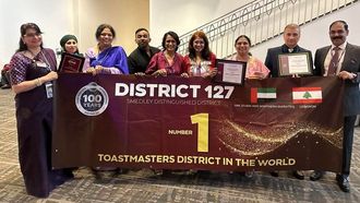 Toastmasters District 127 Achieves Global Recognition