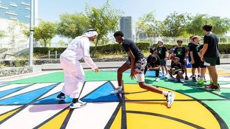 أبوظبي تدشن ملعب كرة السلة لبطولة NBA