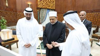 Al-Azhar's Grand Imam Hosts Abrahamic Family House Delegation